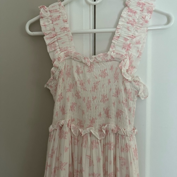 Floral Pink Maxi Dress - Picture 2 of 4